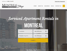 Tablet Screenshot of montrealstays.com